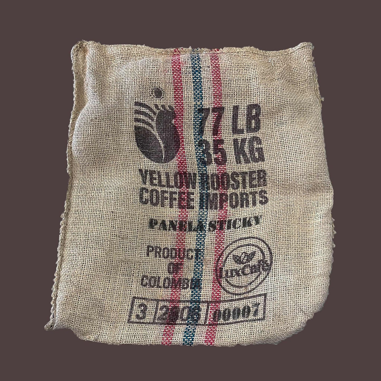 Colombian Burlap Coffee Bag - Panela Sticky