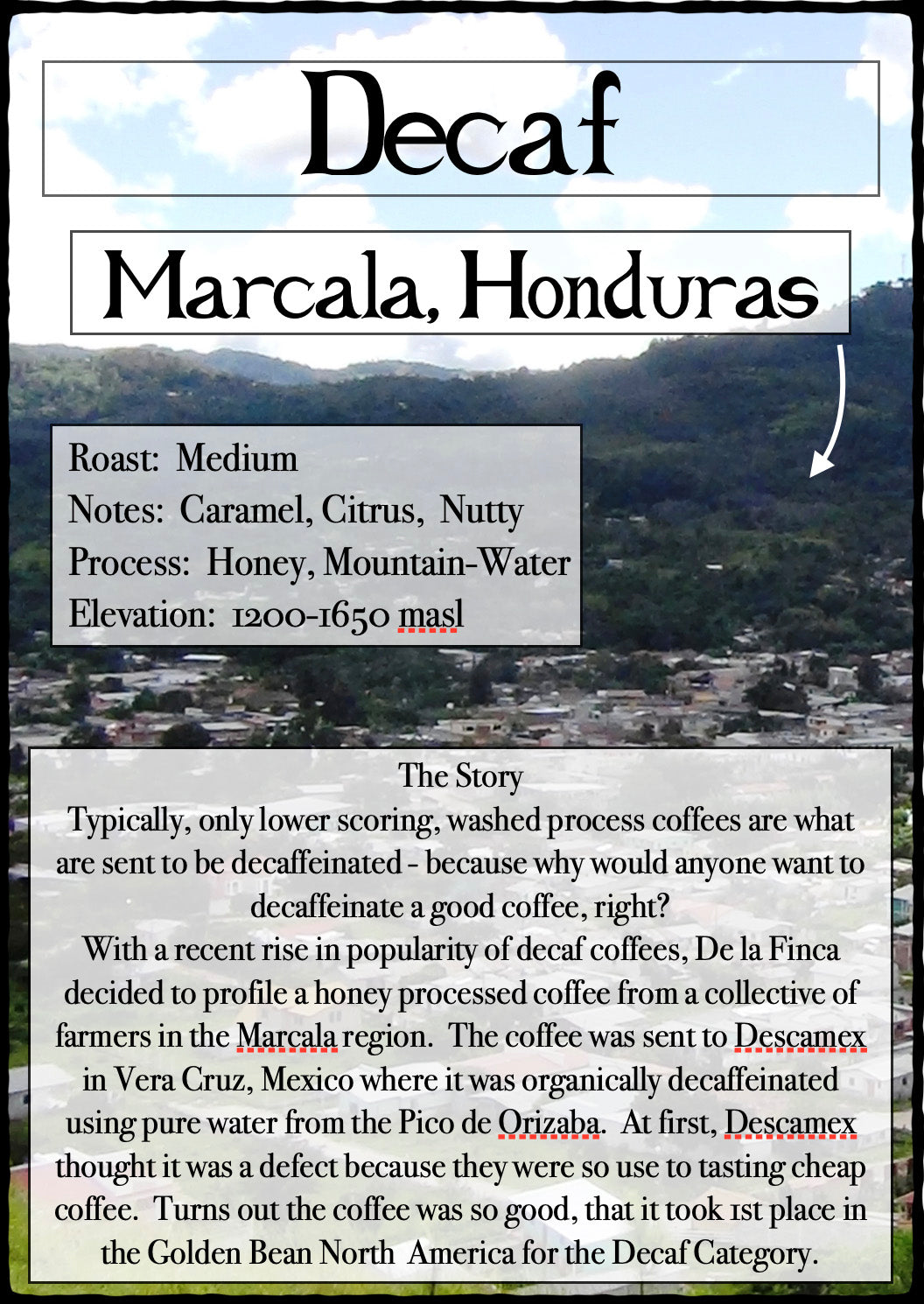 Decaf Coffee (Honduran)