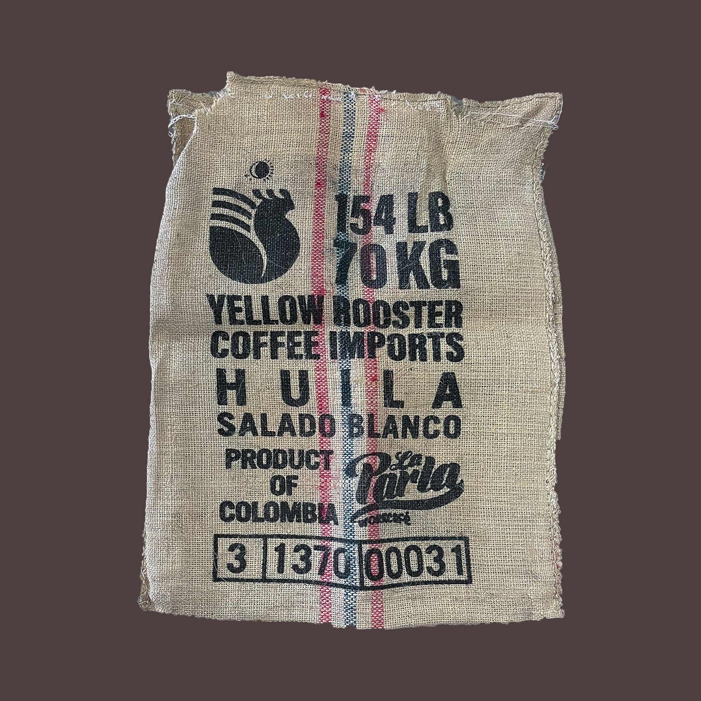 Colombian Burlap Coffee Bag - Salado Blanco